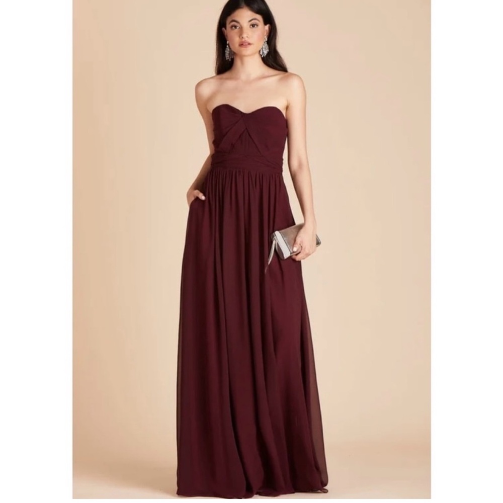 Birdy Grey Grace Convertible Dress in Chiffon Cabernet
